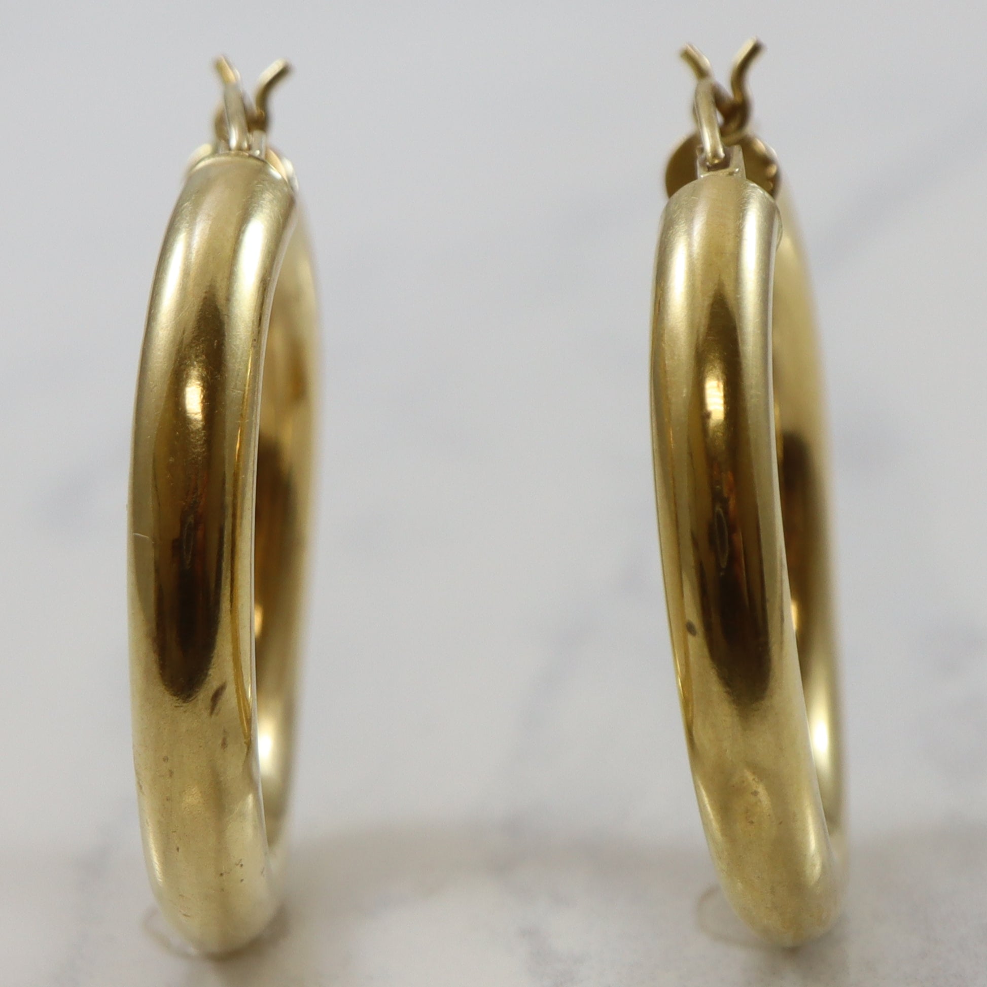 Yellow Gold Hoop Earrings |