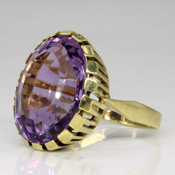 Amethyst Cocktail Ring | 10.50ct | SZ 9 |