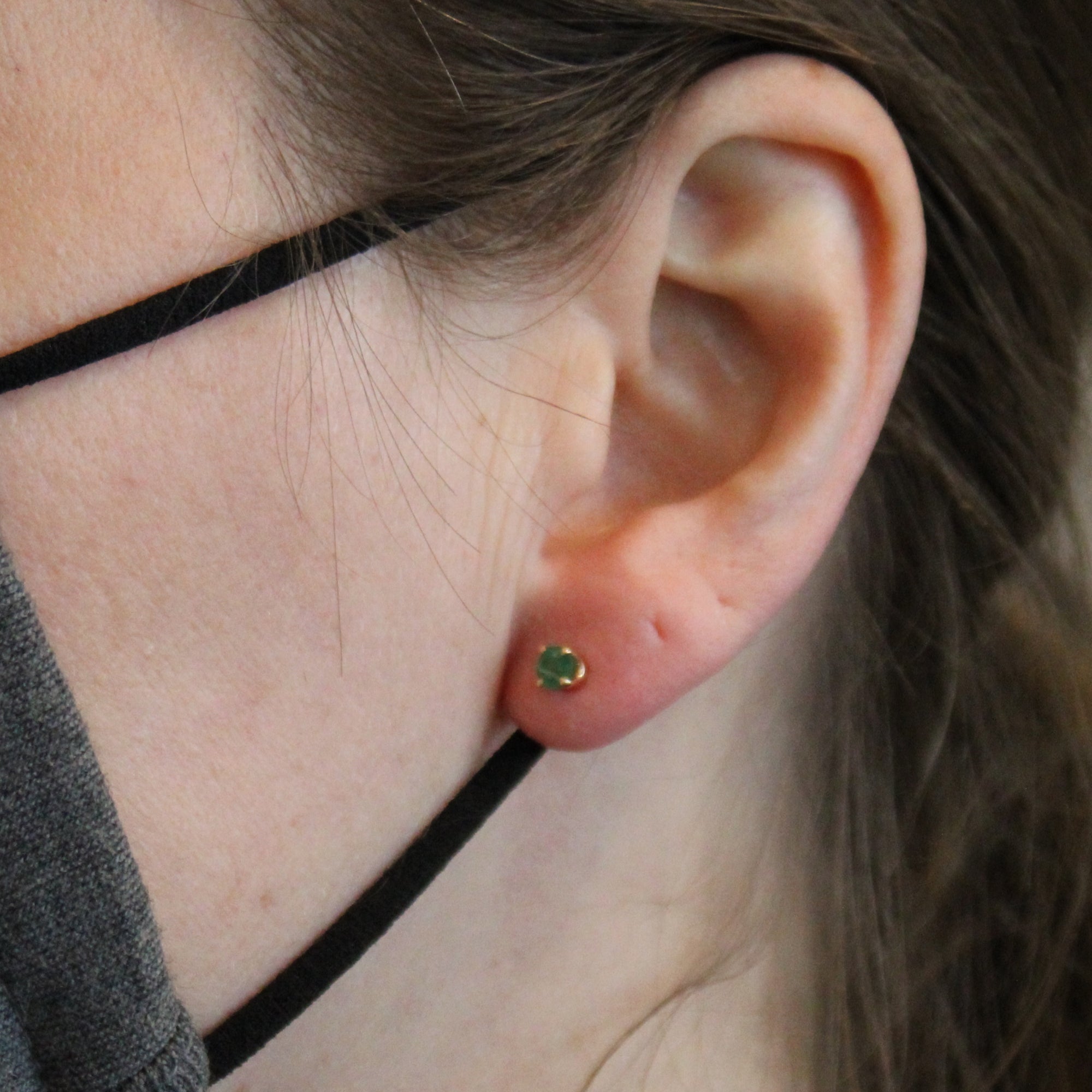 Emerald Stud Earrings | 0.40ctw |