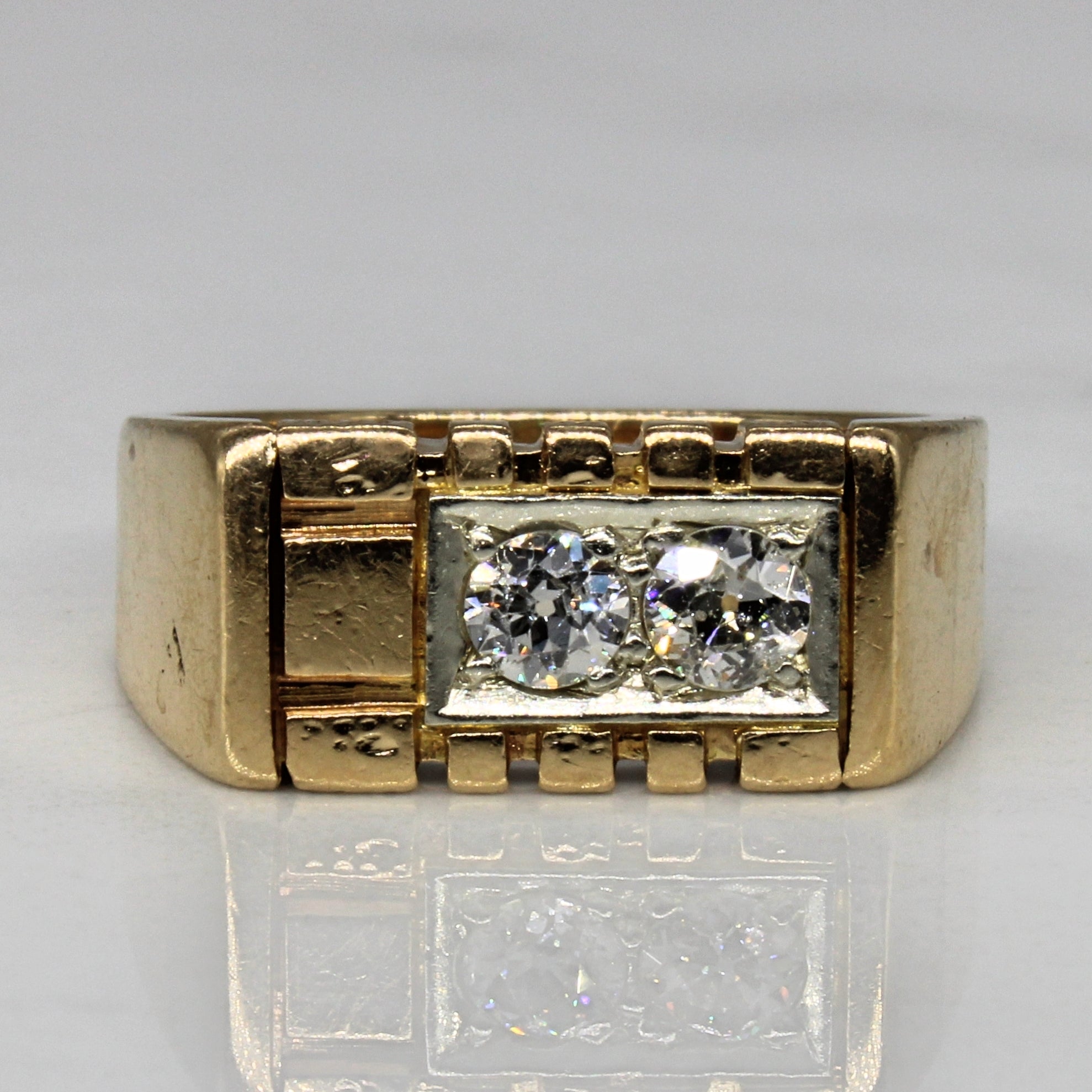 Two Stone Old European Diamond Ring | 0.40ctw | SZ 7 |