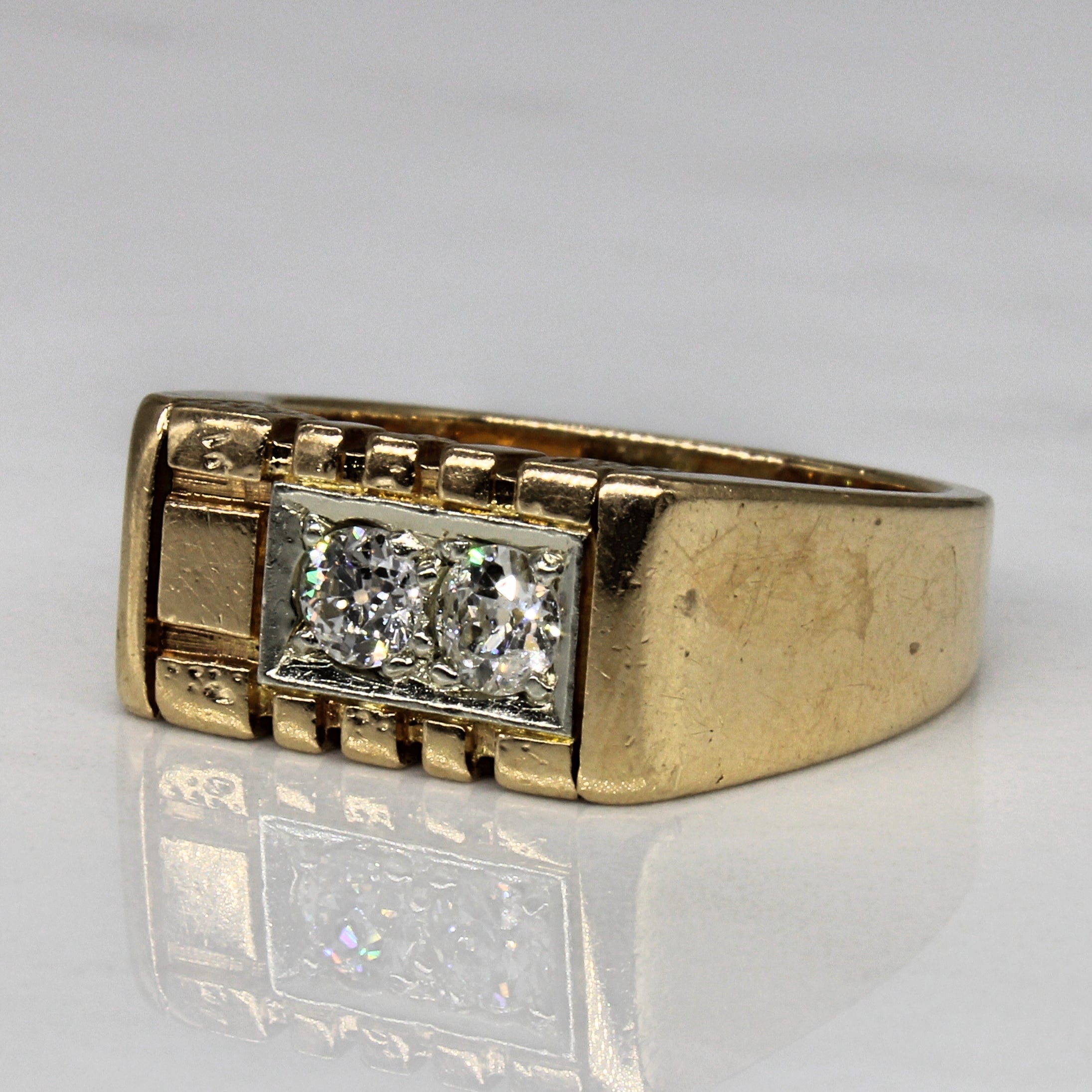 Two Stone Old European Diamond Ring | 0.40ctw | SZ 7 |