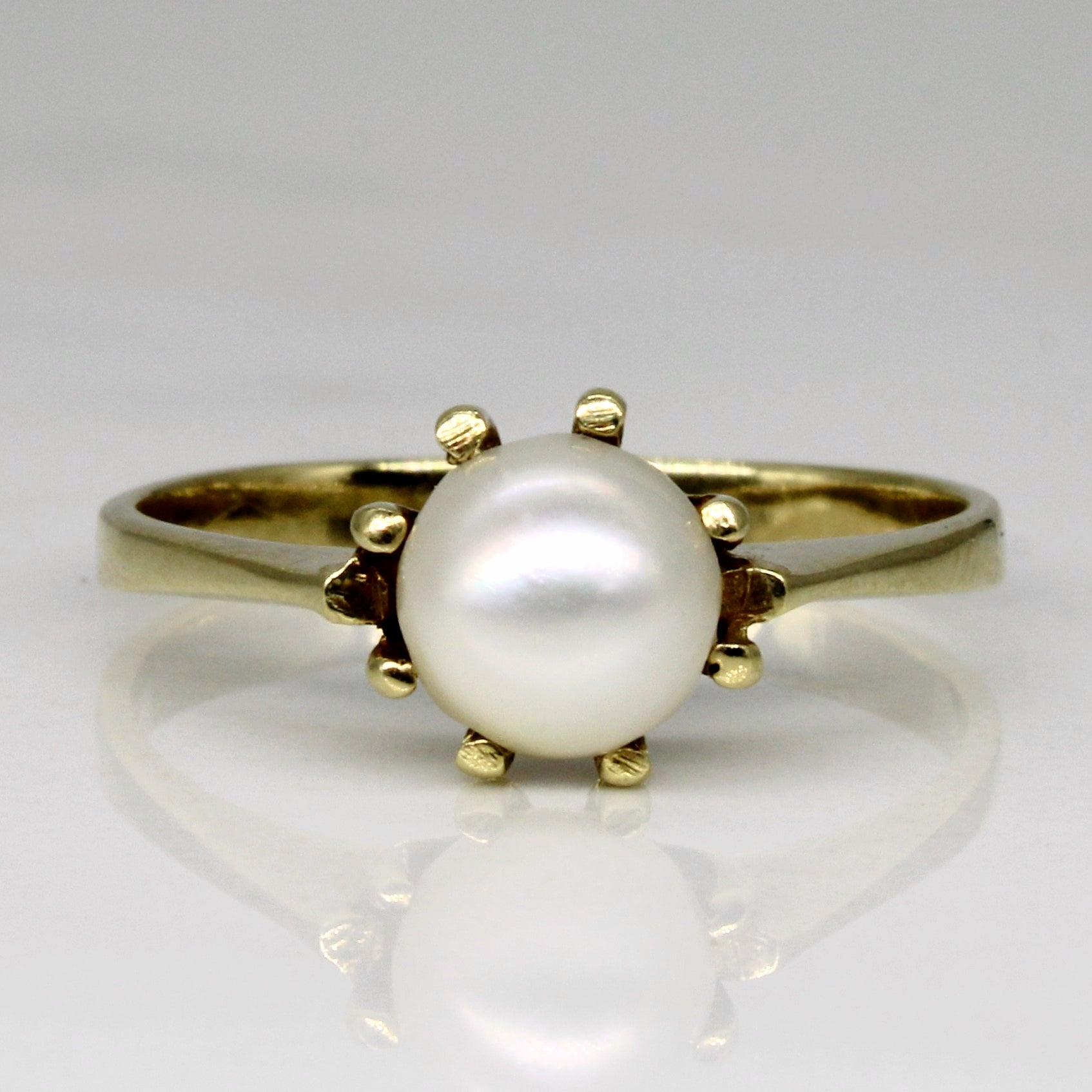 Pearl Solitaire Ring | SZ 7 |