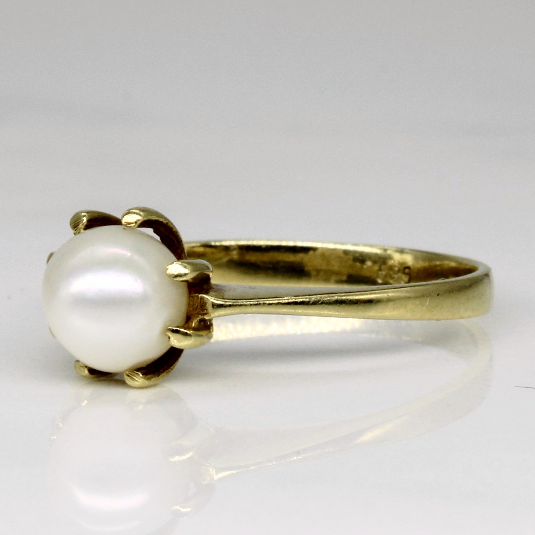 Pearl Solitaire Ring | SZ 7 |