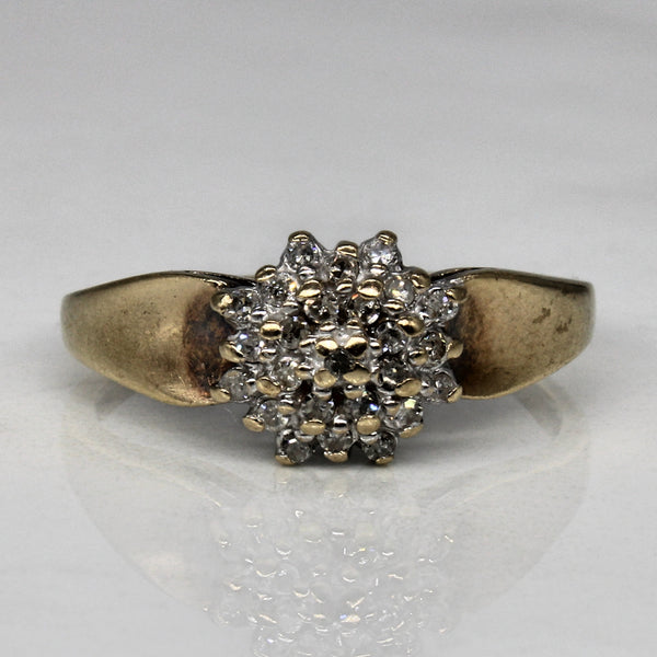 Diamond Cluster Ring | 0.19ctw | SZ 6.5 |