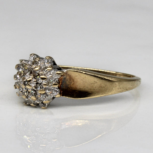 Diamond Cluster Ring | 0.19ctw | SZ 6.5 |