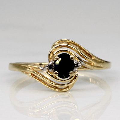 Sapphire & Diamond Bypass Ring | 0.17ct, 0.02ctw | SZ 5 |