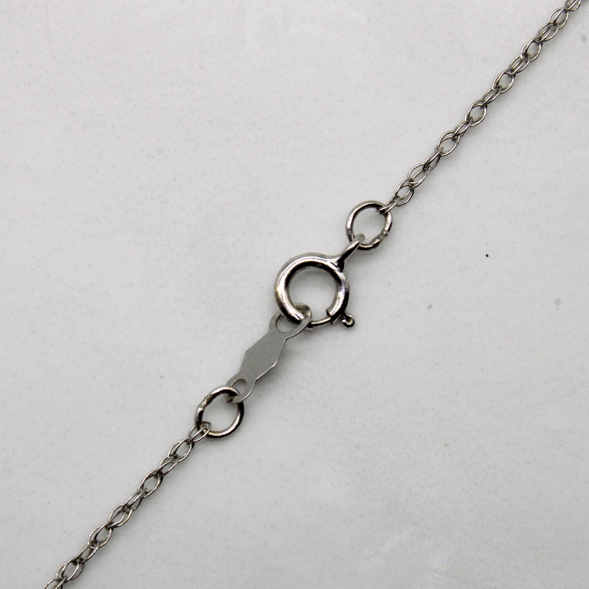 Twisted Diamond Plate Necklace | 0.06ctw | 17