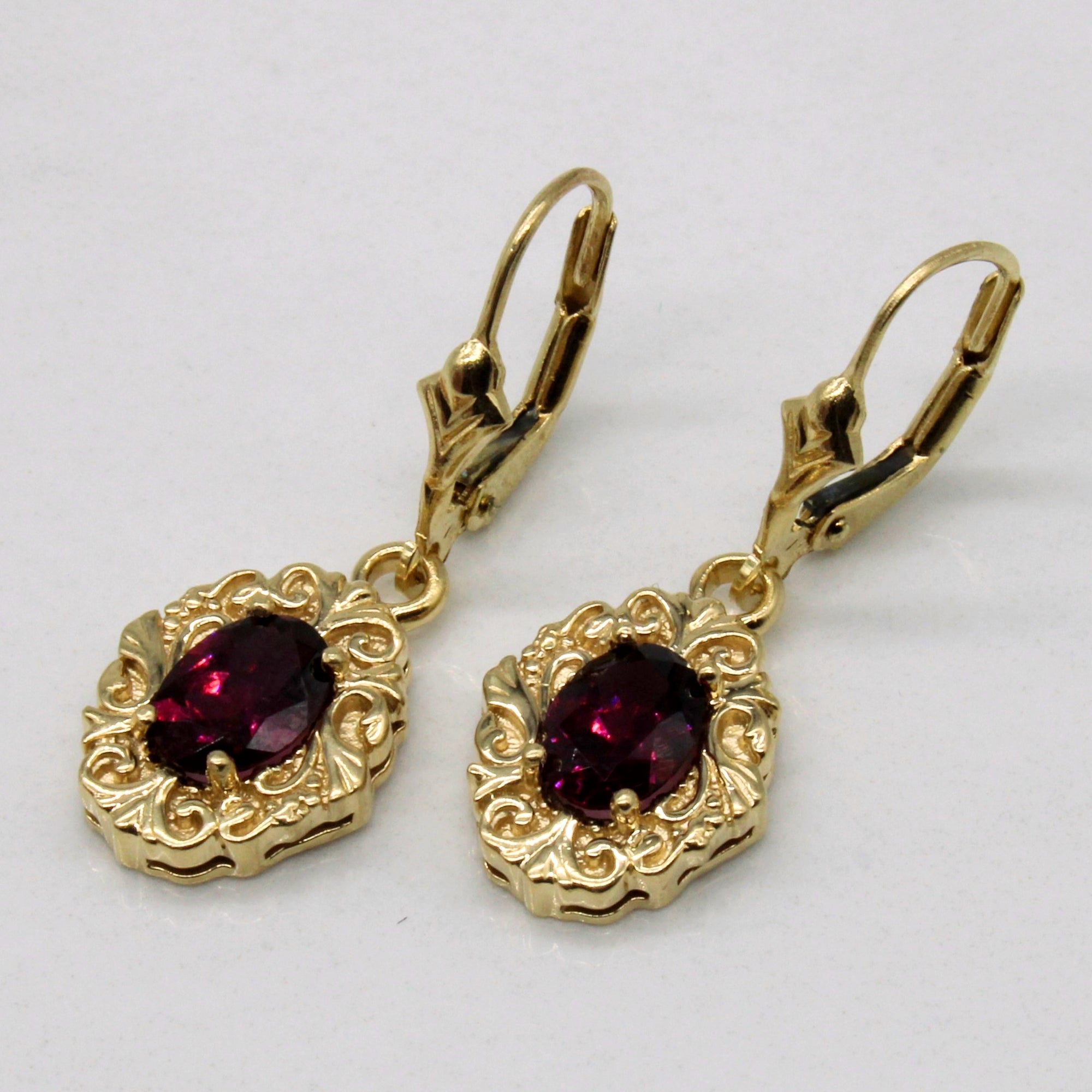 Garnet Drop Earrings | 1.50ctw |