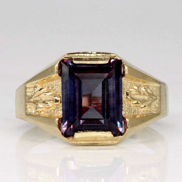 Synthetic Colour Change Sapphire Ring | 3.25ct | SZ 9.5 |