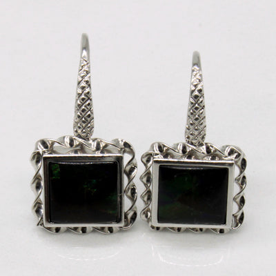Ammolite Square Earrings | 2.00ctw |