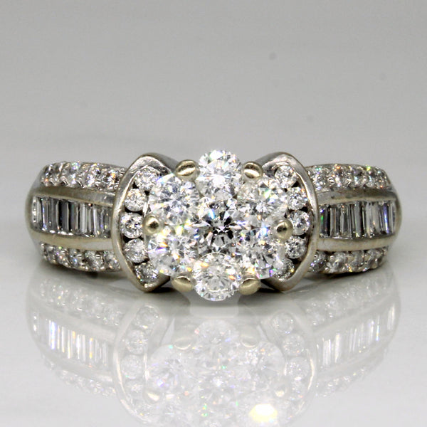 Diamond High Set Engagement Ring | 1.29ctw | SZ 7.25 |