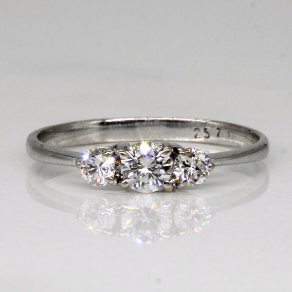 Diamond Three Stone Ring | 0.32ctw | SZ 6.25 |