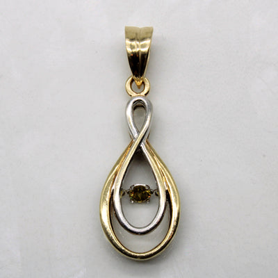 Floating Yellow Diamond Pendant | 0.10ct |