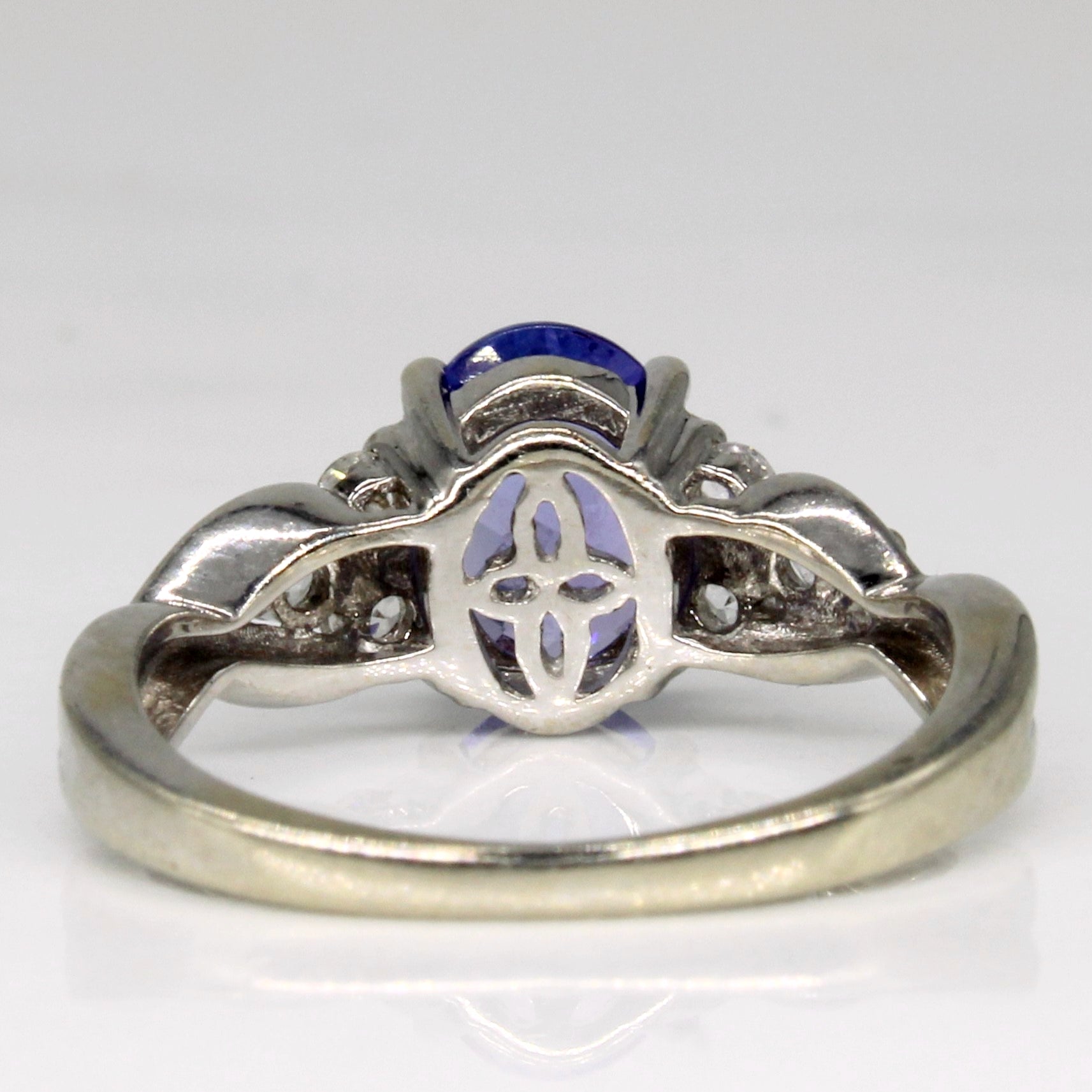 Tanzanite & White Sapphire Ring | 1.02ct, 0.18ctw | SZ 4 |