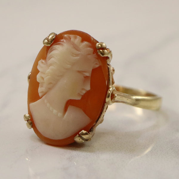 Shell Cameo Ring | 5.25ct | SZ 9.25 |