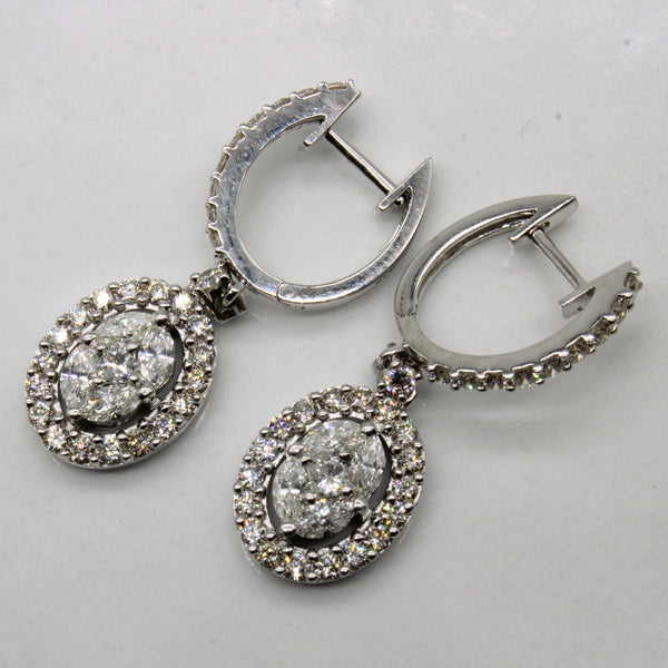 Diamond Drop Earrings | 1.60ctw |