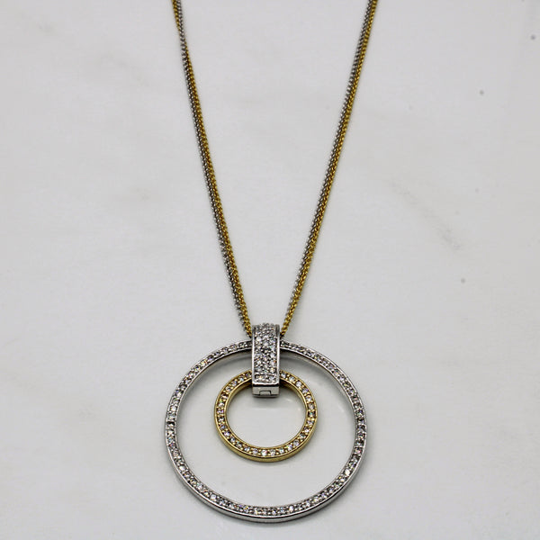 'Effy' Two Toned Diamond Necklace | 0.65ctw | 18