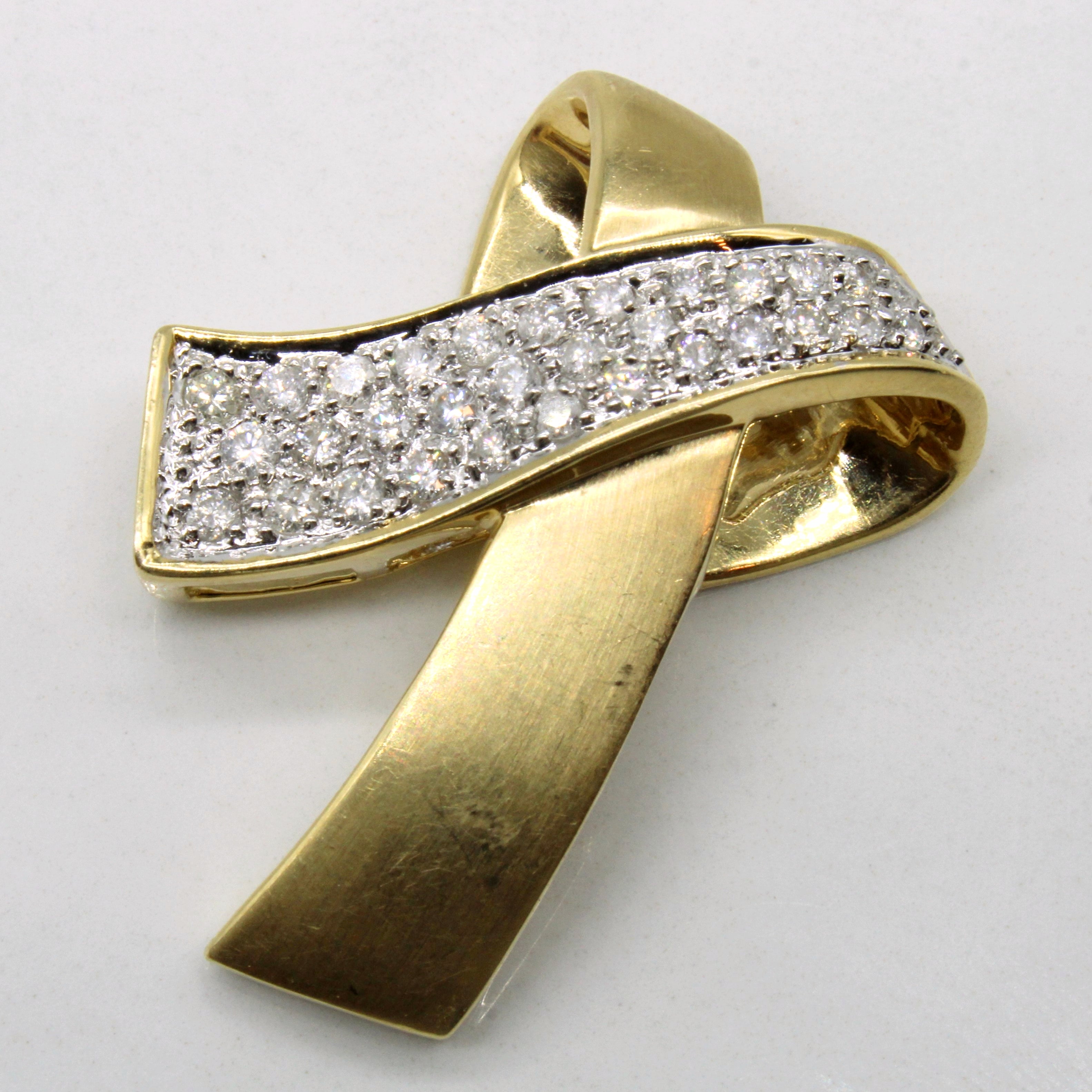 Diamond Bow Pendant | 0.35ctw |