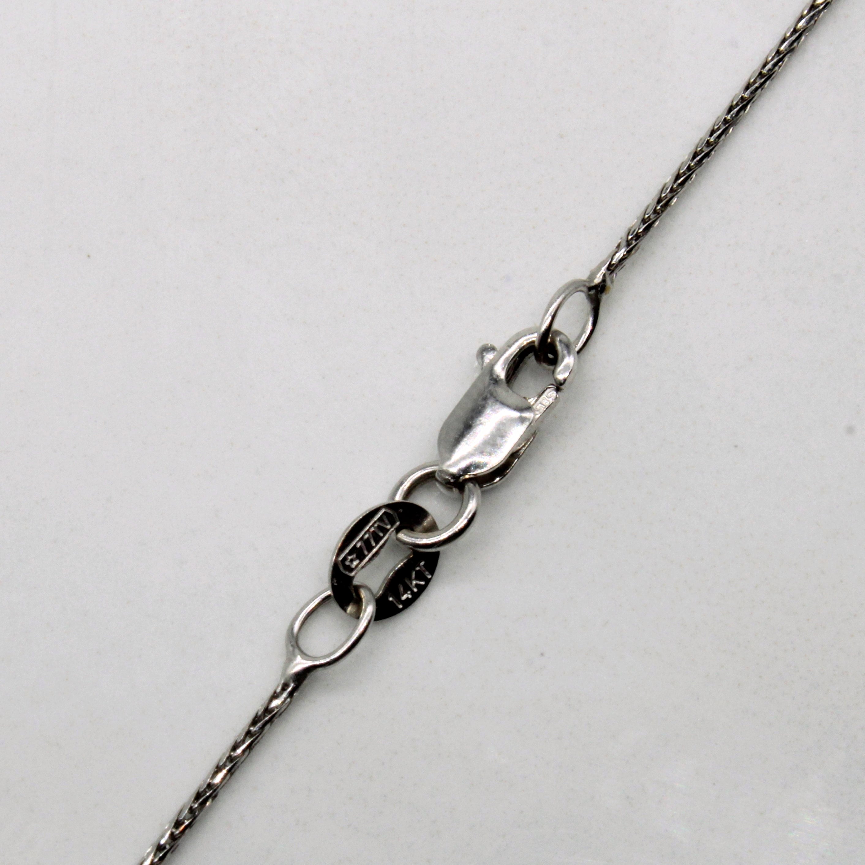 Diamond 'S' Initial Necklace | 0.08ctw | 16" |
