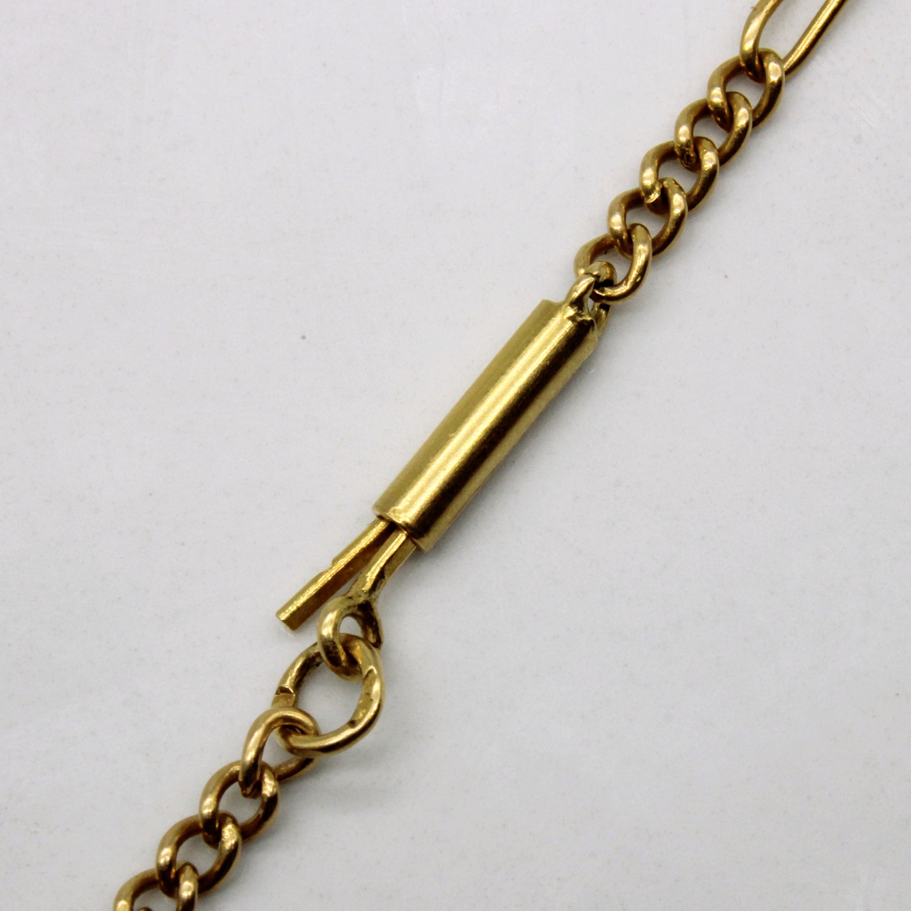 18k Yellow Gold Figaro Chain | 28" |