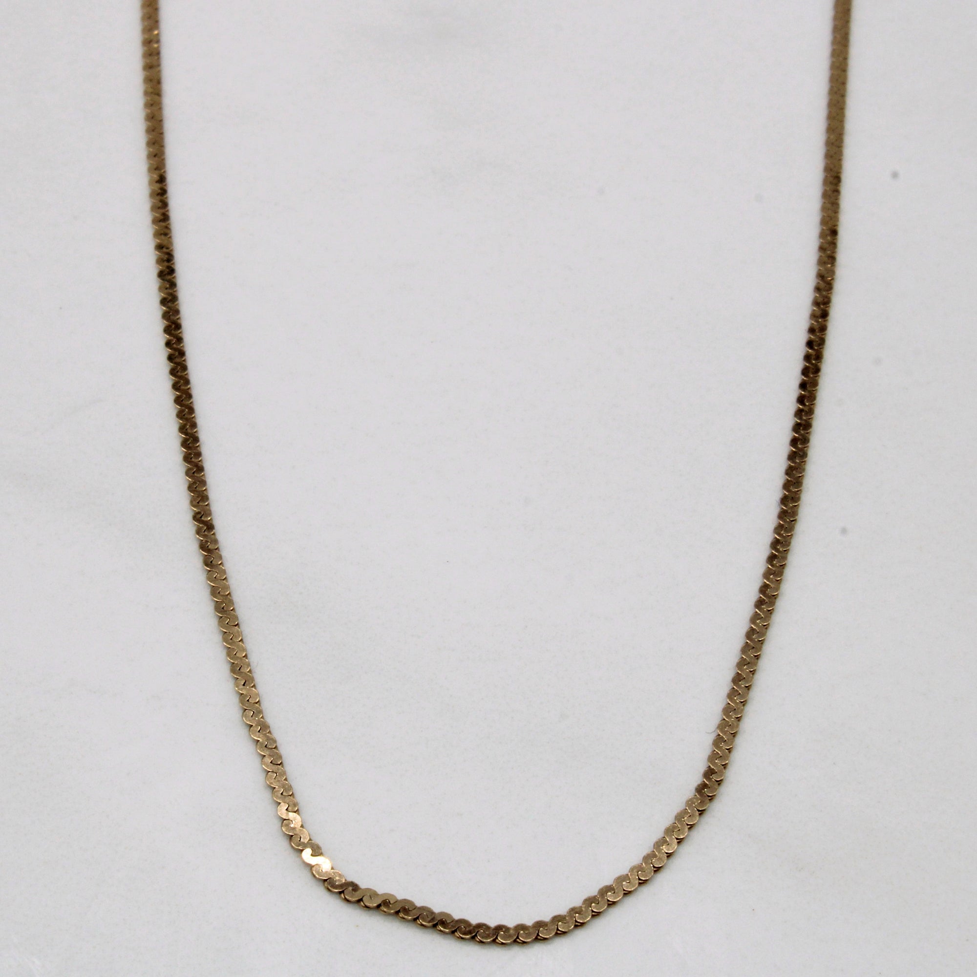 10k Yellow Gold S Link Chain | 21