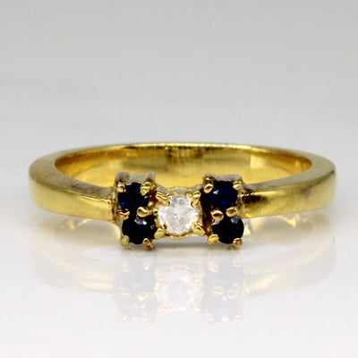 Sapphire & Diamond Ring | 0.10ctw, 0.05ct | SZ 6 |