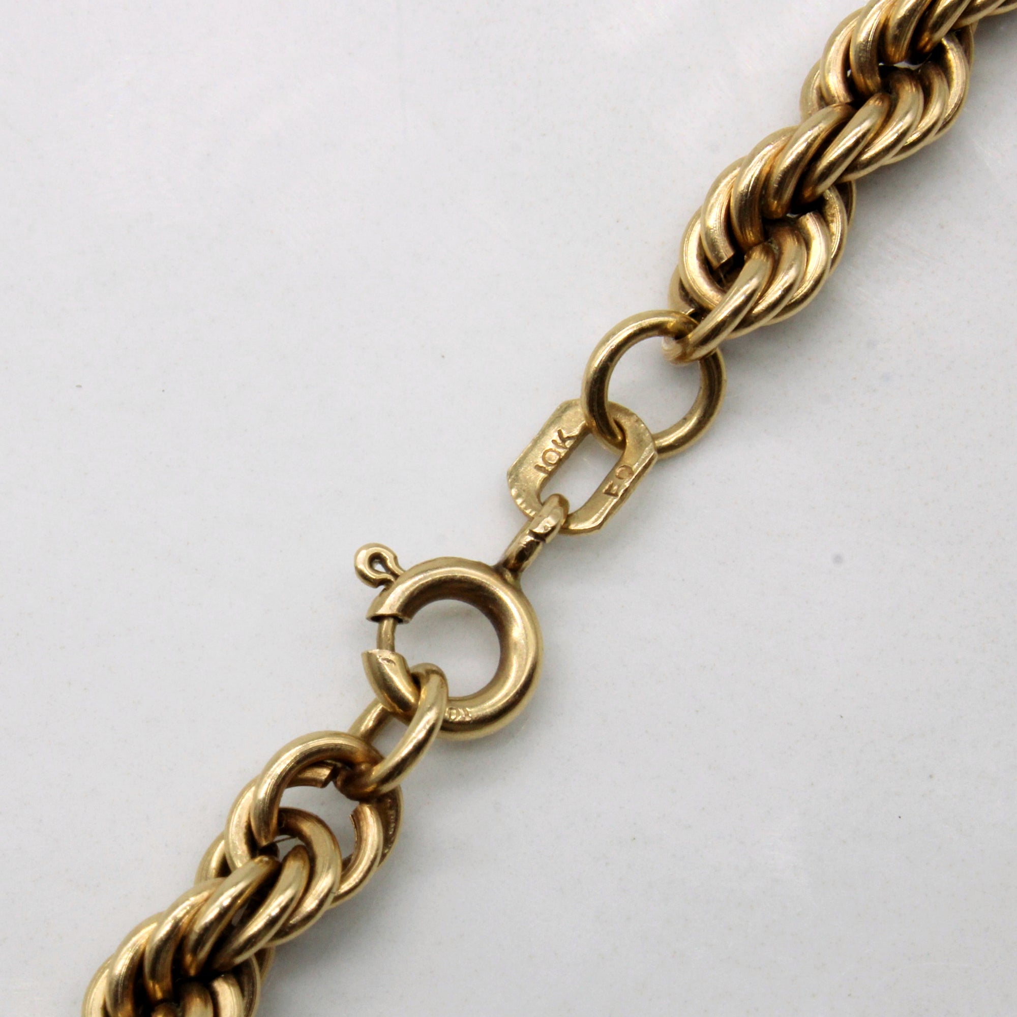 10k Yellow Gold Rope Chain | 18