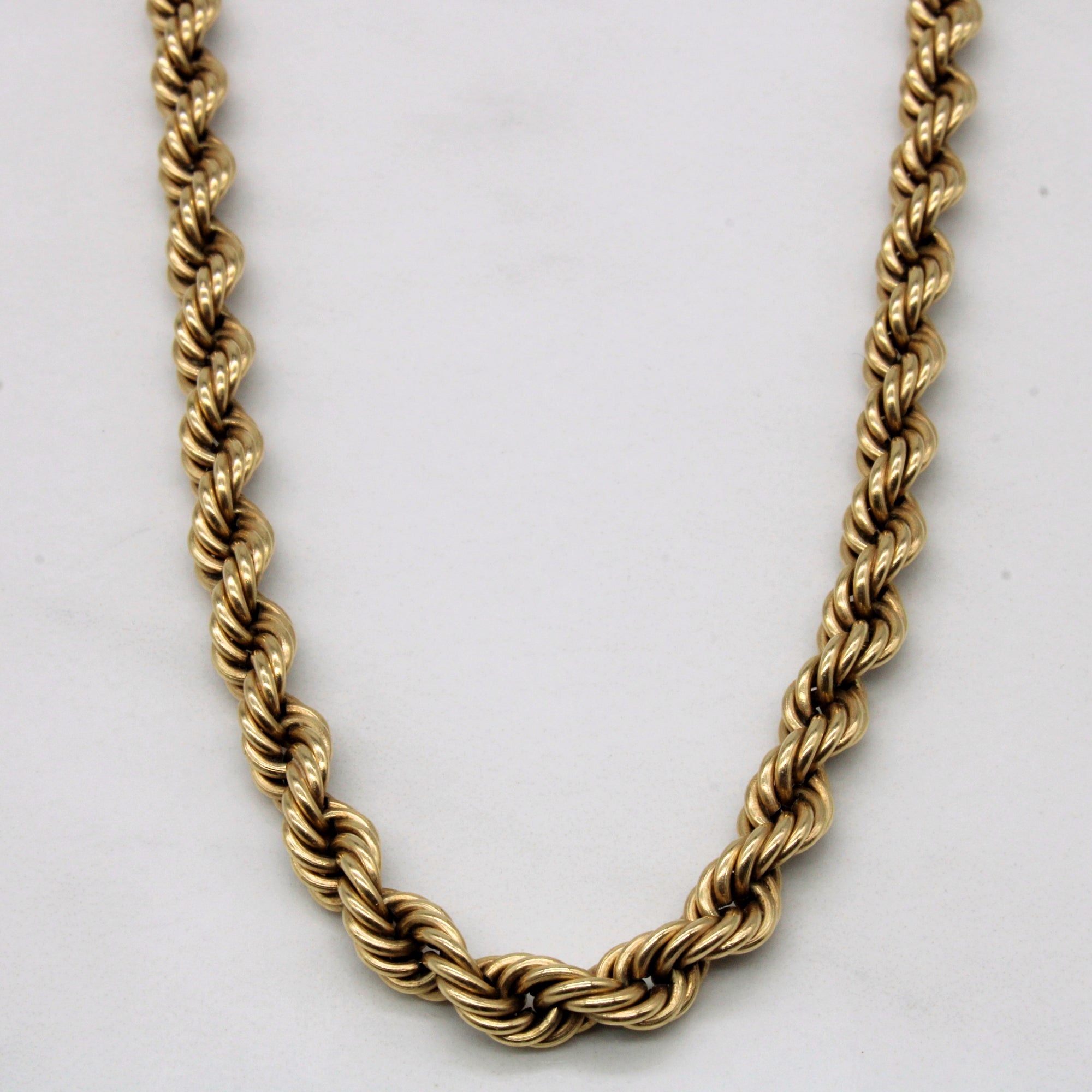 10k Yellow Gold Rope Chain | 18