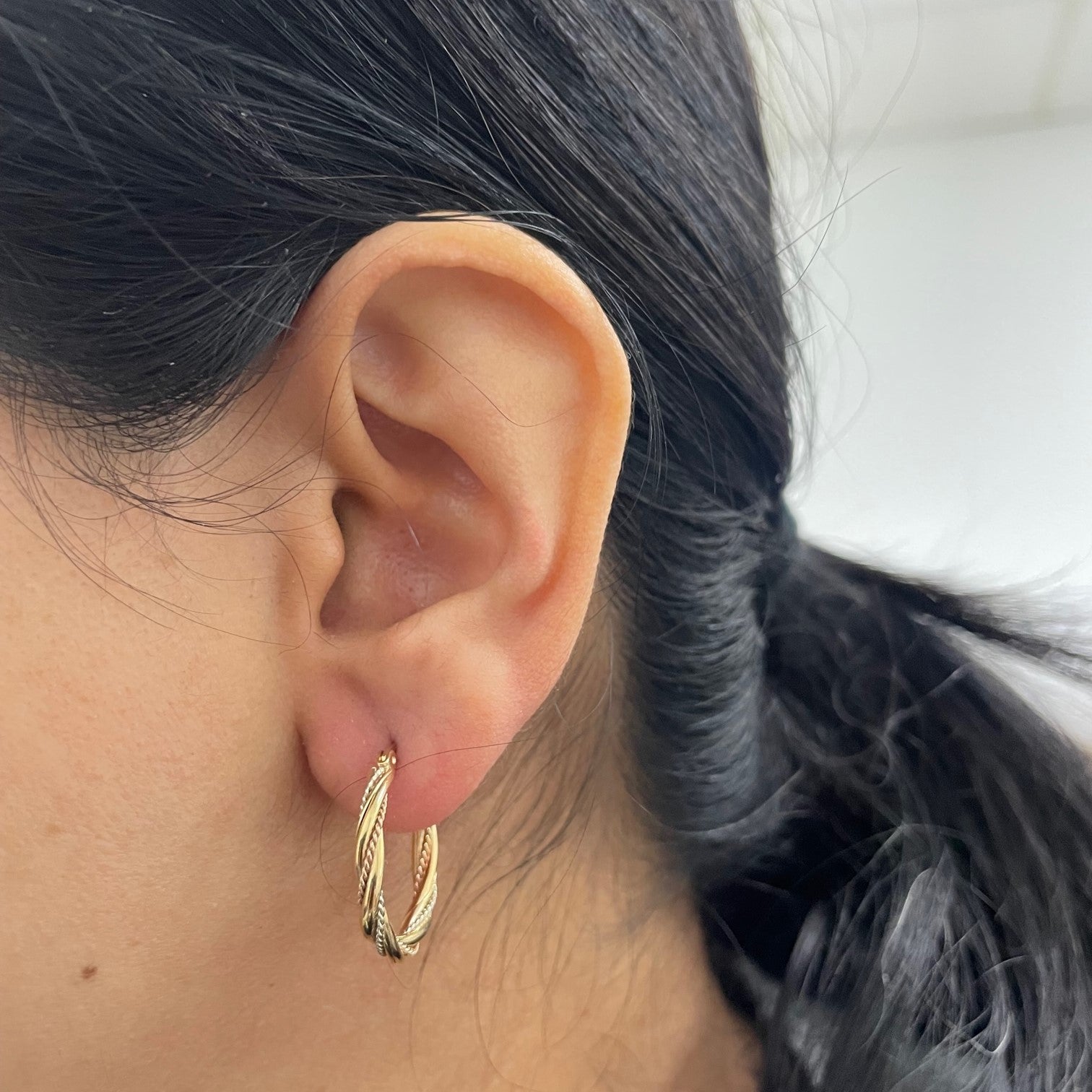 Twisted Hoop Earrings |