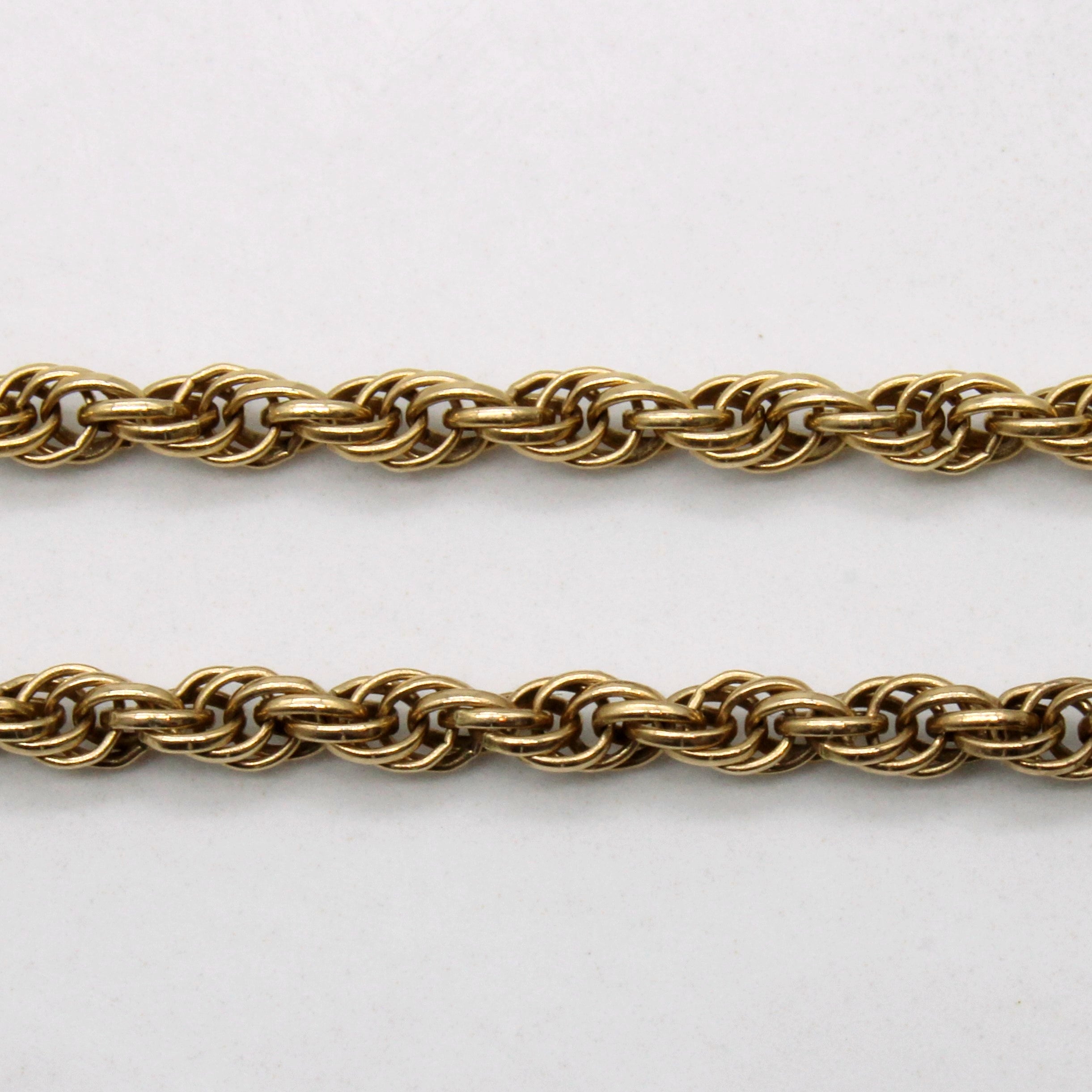 10k Yellow Gold Rope Chain | 20" |