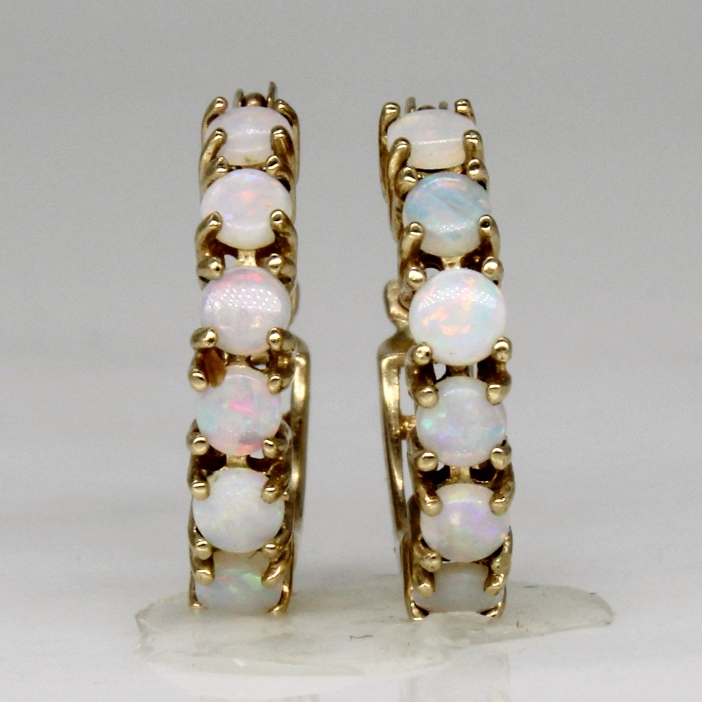 Opal Hoop Earrings | 0.37ctw |