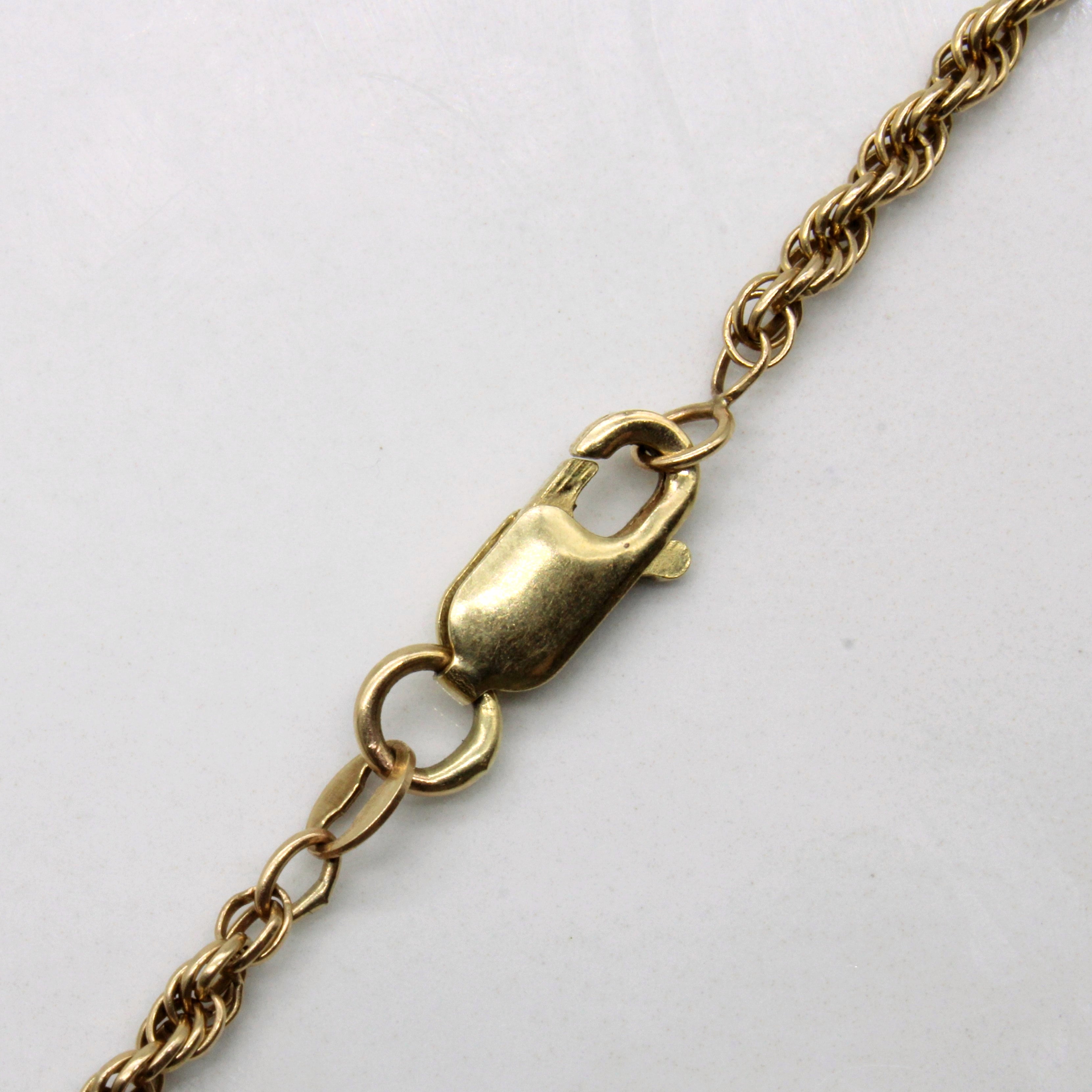 10k Yellow Gold Rope Chain | 20" |