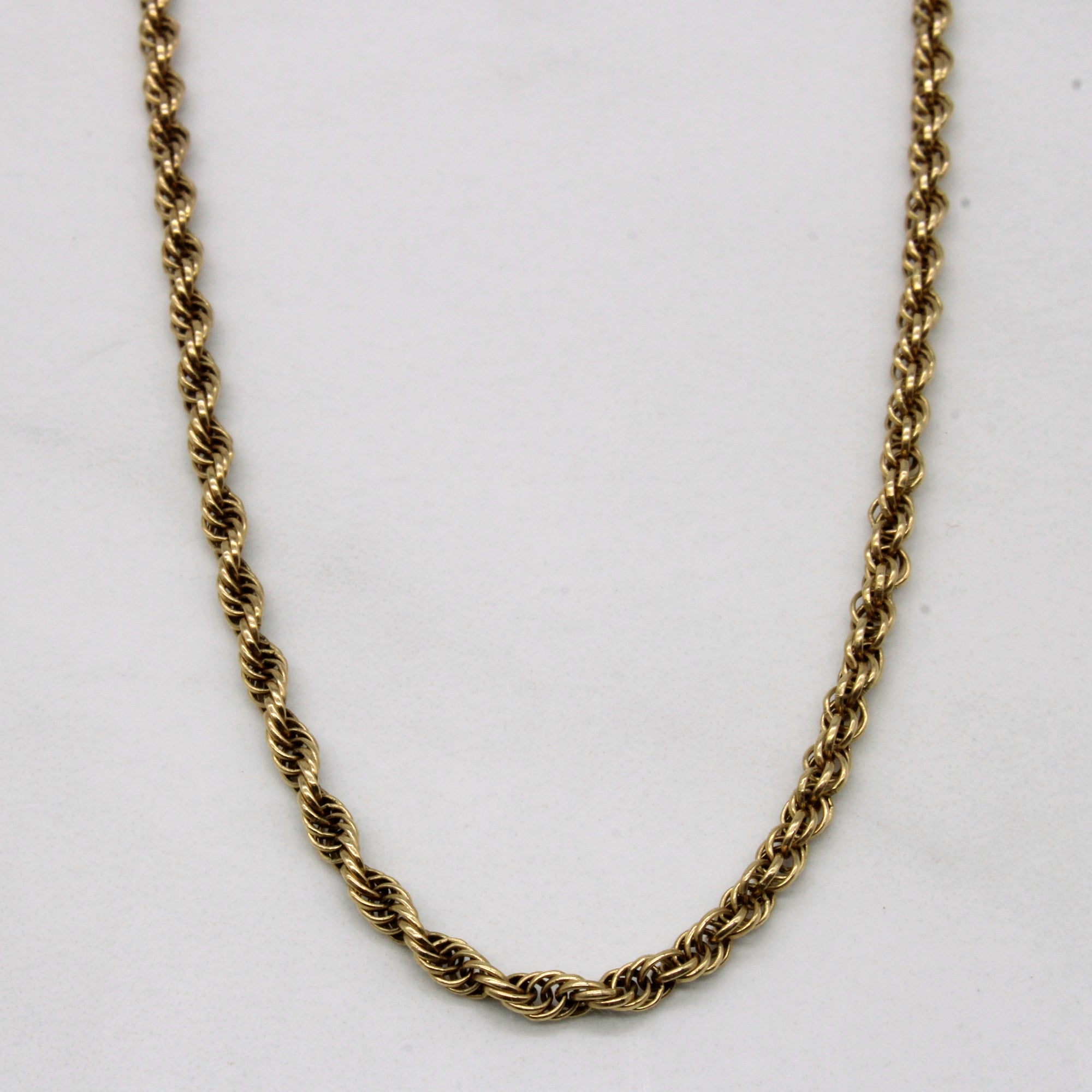 10k Yellow Gold Rope Chain | 20