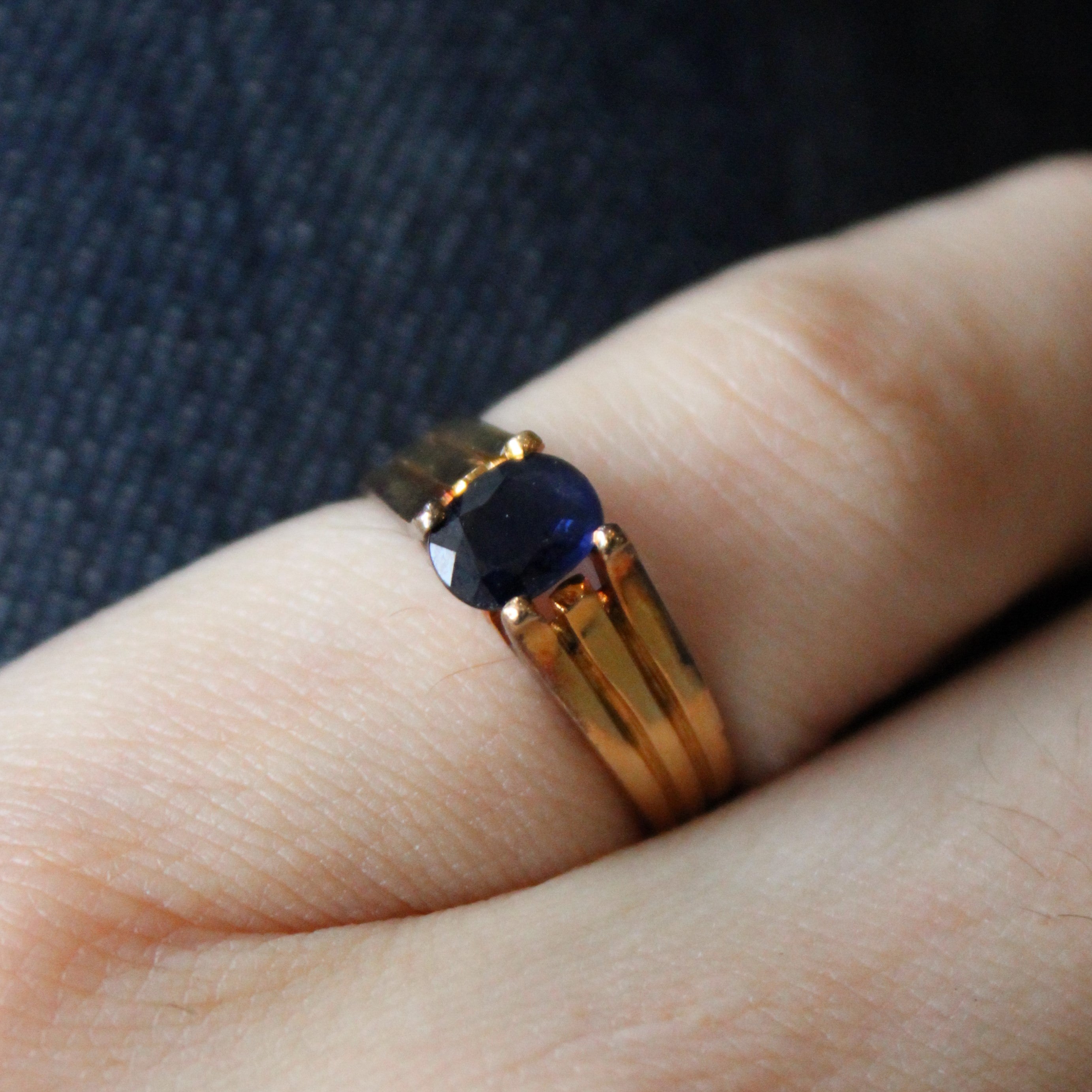 Sapphire Solitaire Ring | 0.42ct | SZ 5.25 |