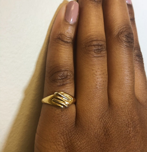 Two Tone Bypass Ring | SZ 7.5 |