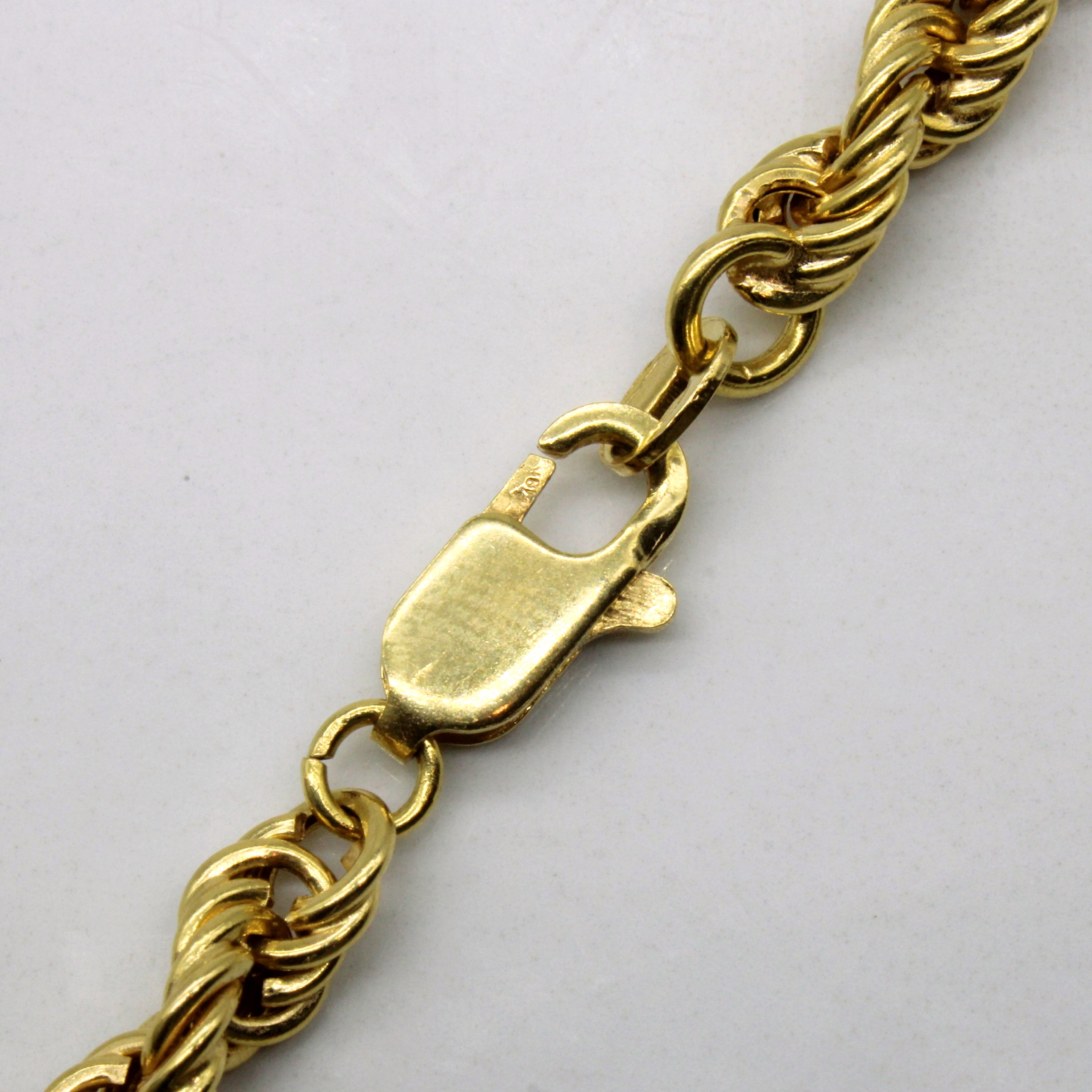 18k Yellow Gold Rope Chain | 23" |