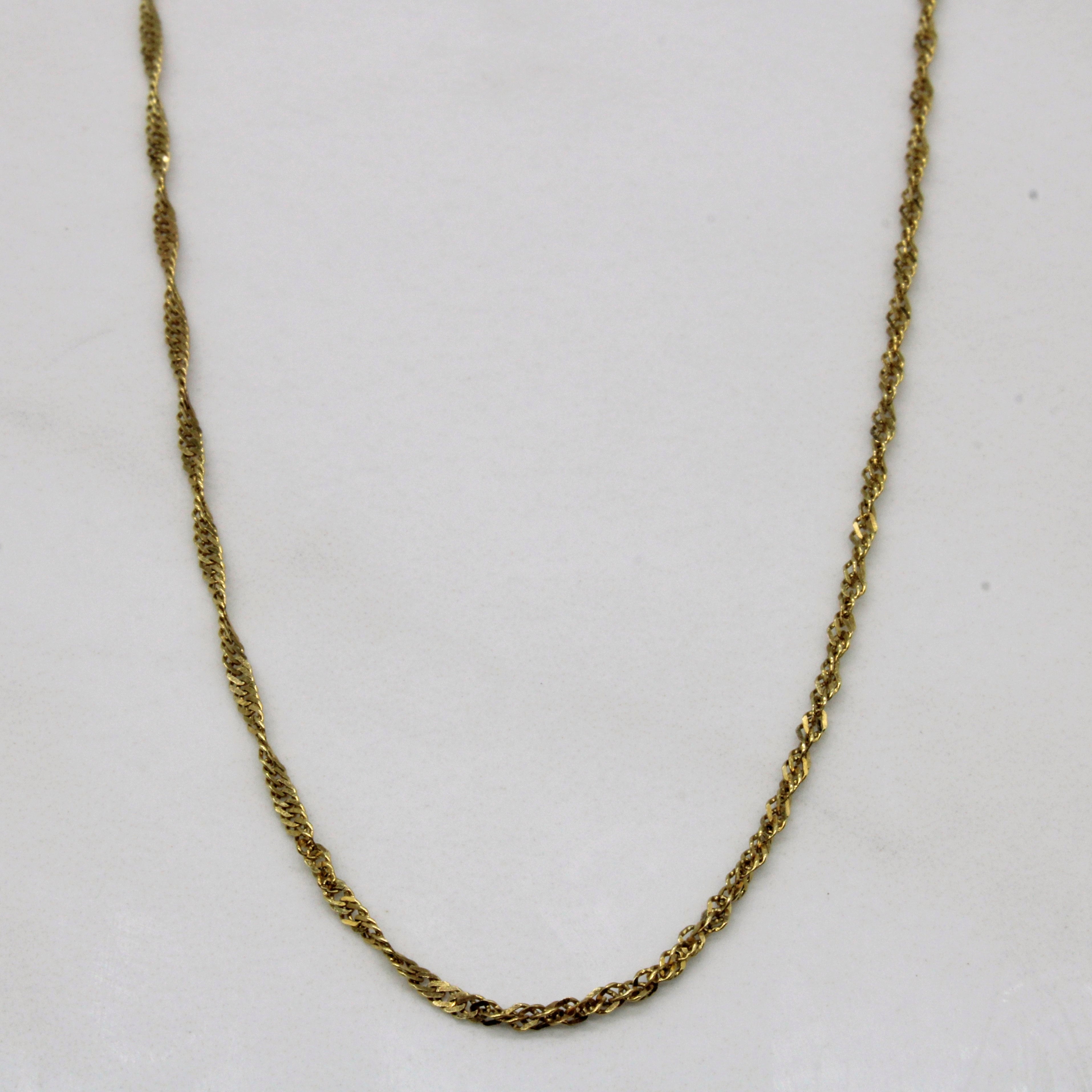 14k Yellow Gold Rope Chain | 18" |