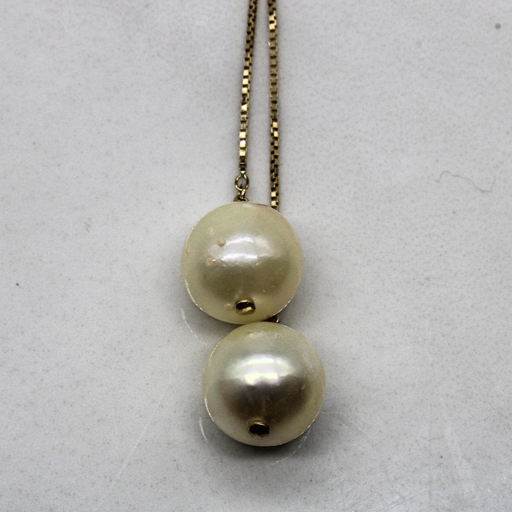 Pearl Lariat Style Necklace | 17
