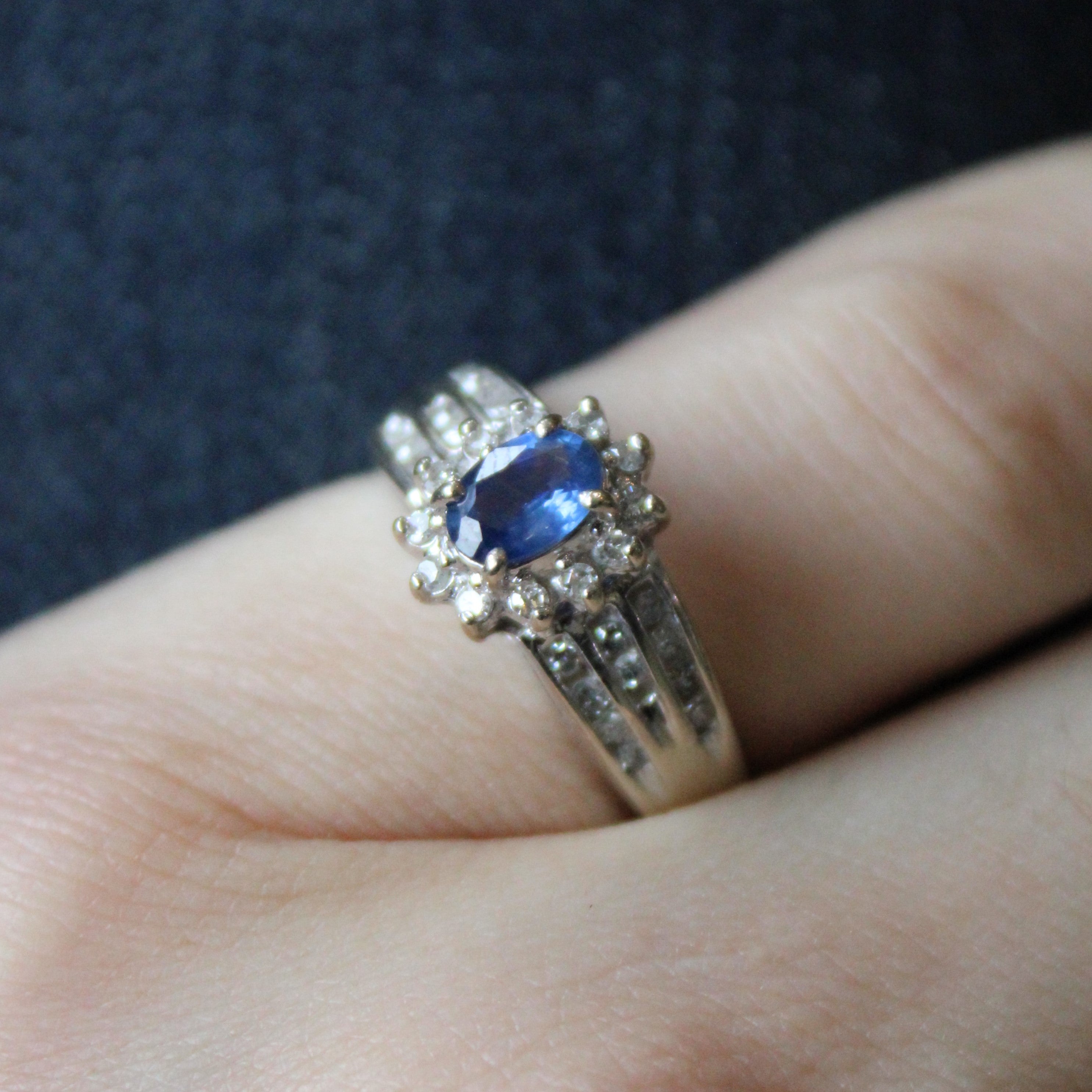 Sapphire & Diamond Engagement Ring | 0.46ct, 0.30ctw | SZ 6.25 |