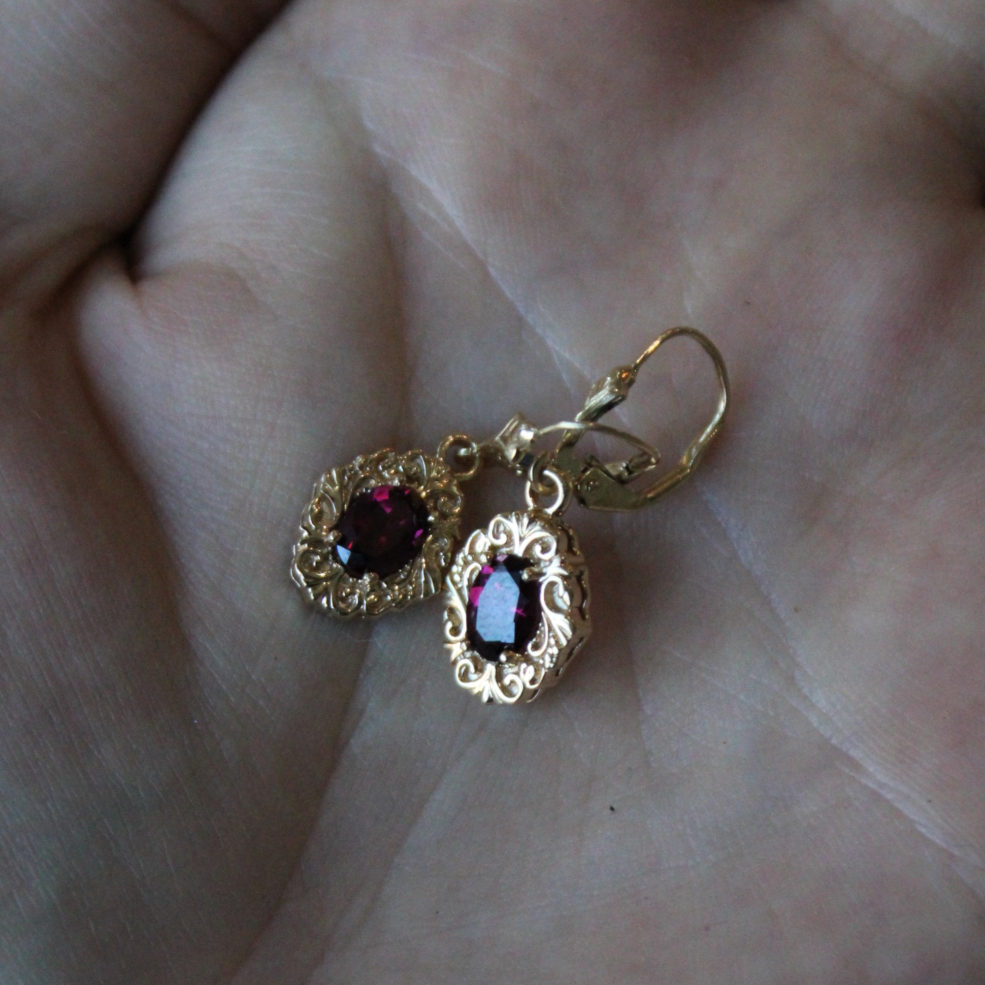 Garnet Drop Earrings | 1.50ctw |