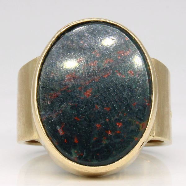 Blood Stone Cocktail Ring | 10.00ct | SZ 8.5 |