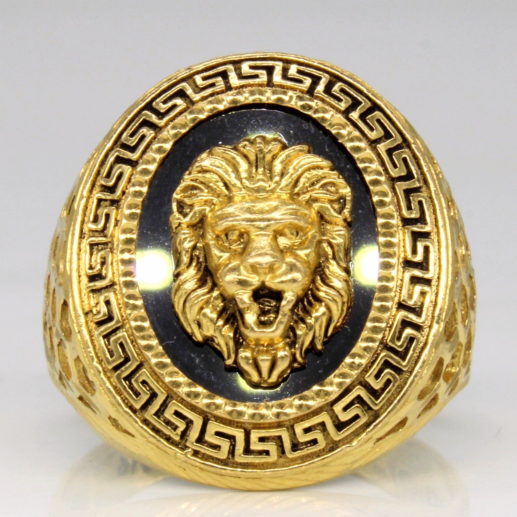 Onyx Lion Ring | 2.35ct | SZ 10.75 |