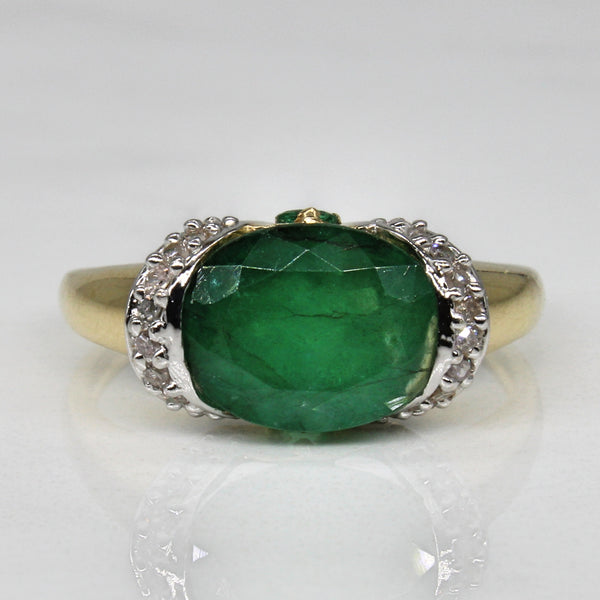 Emerald & Diamond Ring | 2.28ctw, 0.10ctw | SZ 7 |