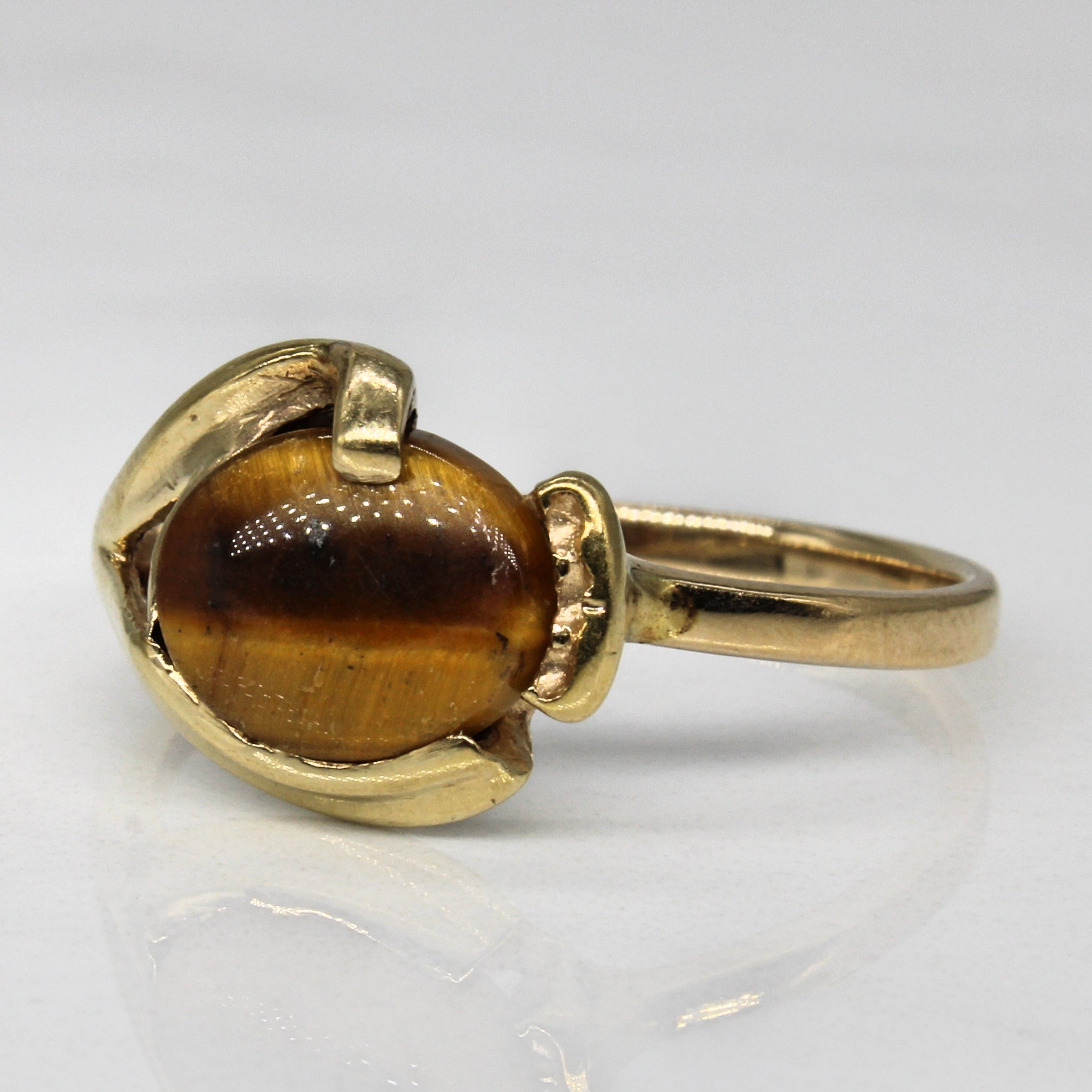 Tigers Eye Quartz Ring | 1.50ct | SZ 10 |