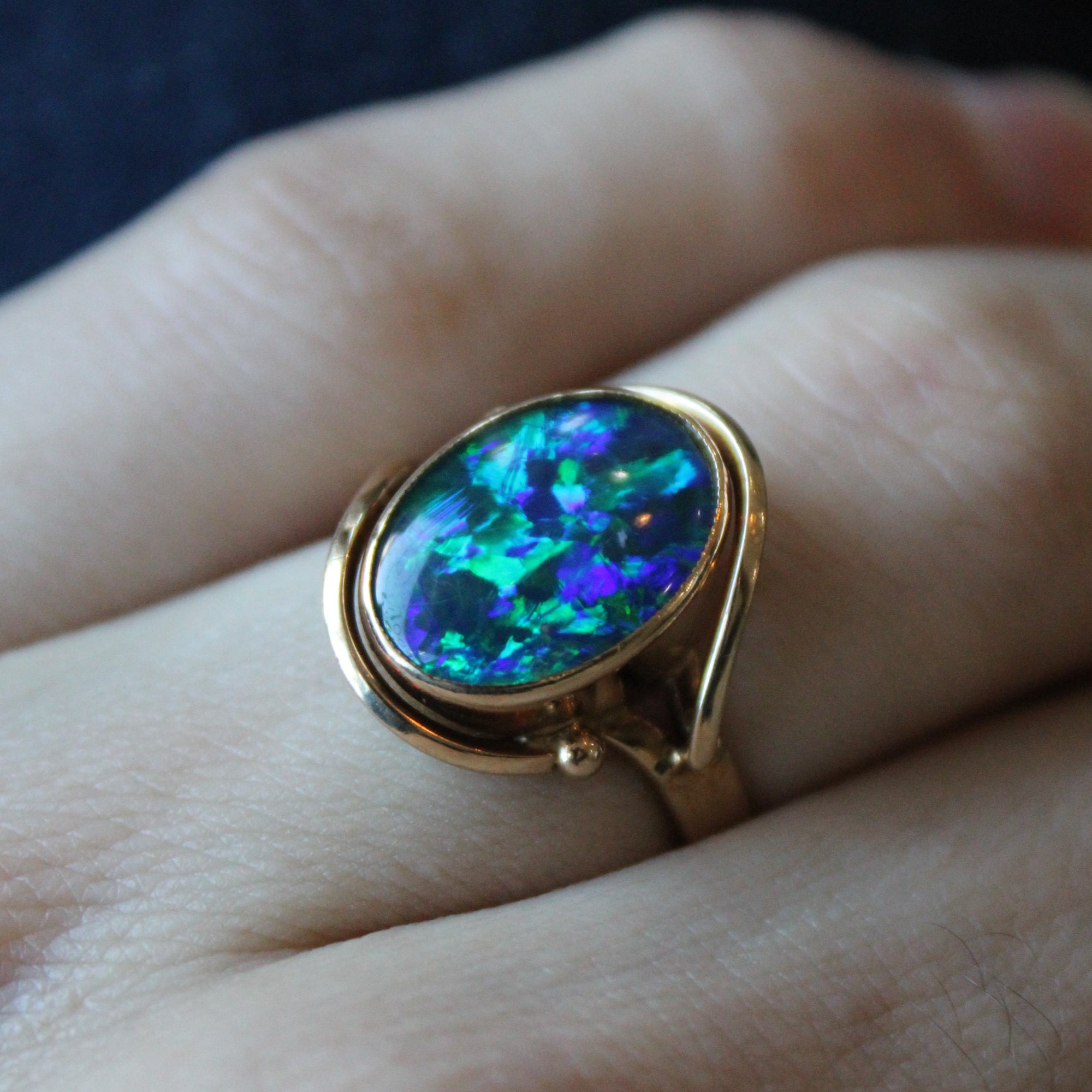 Opal Triplet Cocktail Ring | 2.35ct | SZ 7.5 |