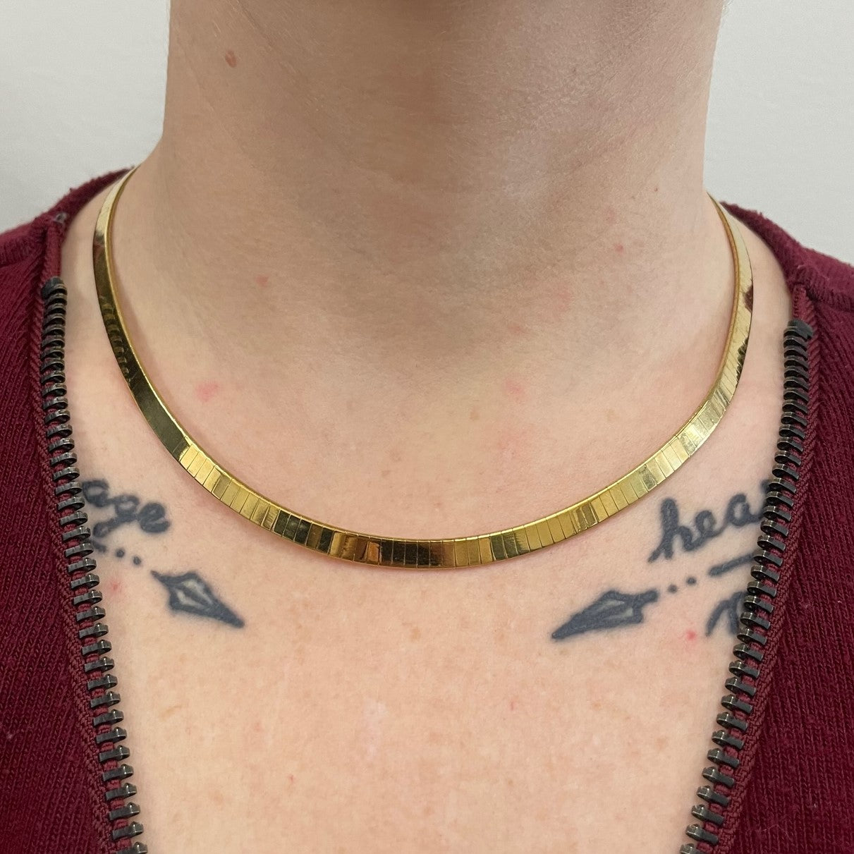 *Vente de mai manquante* Chaîne Omega en or jaune 18 carats | 17" | 