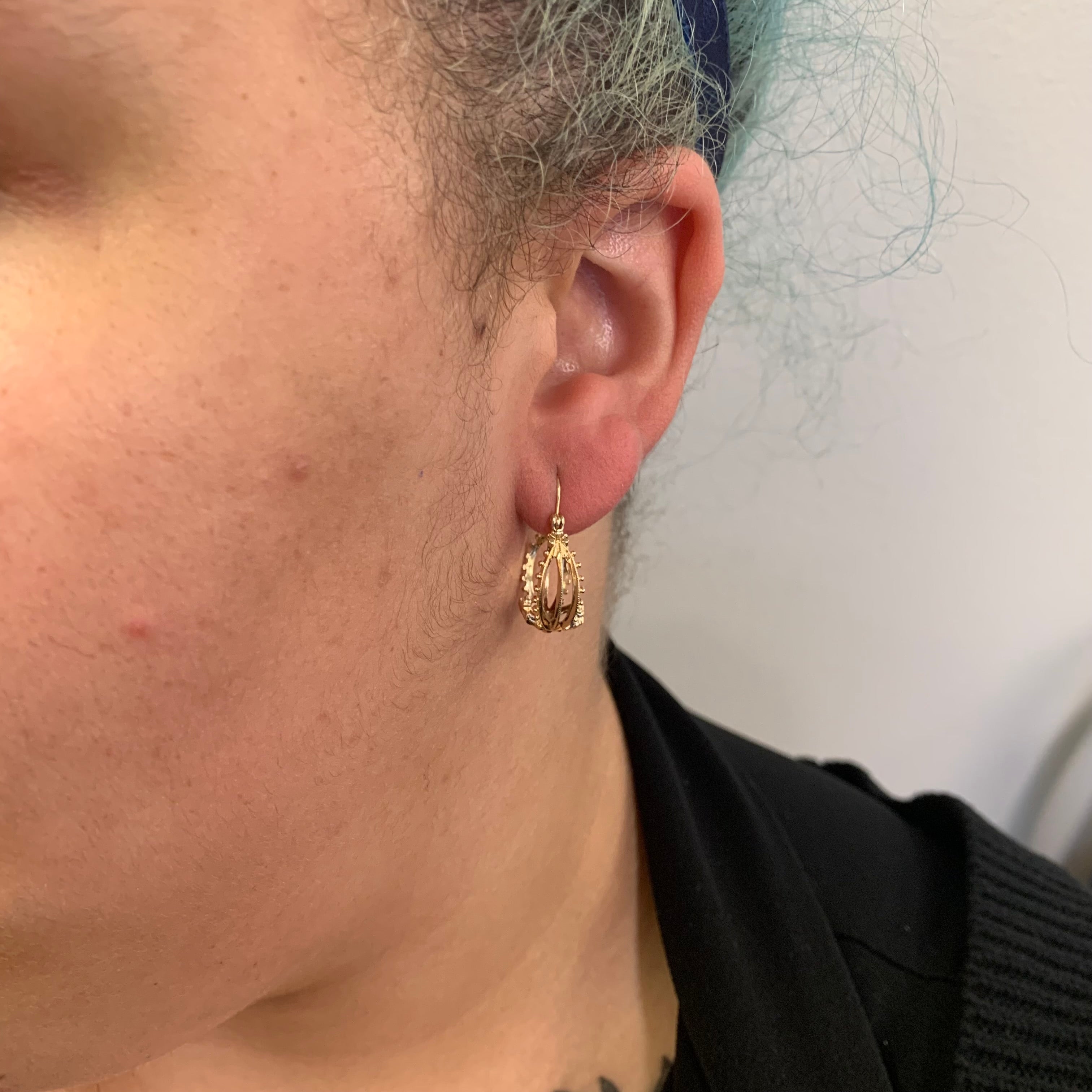 Abstract Hoop Earrings |