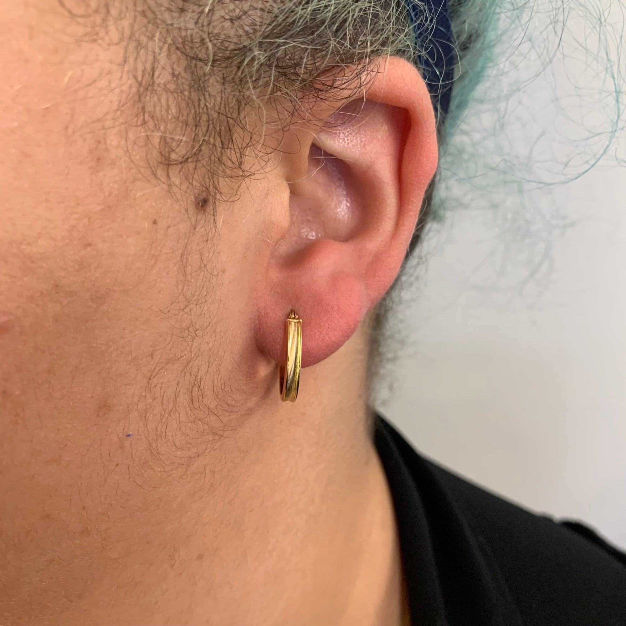 Plain Concave Hoop Earrings |