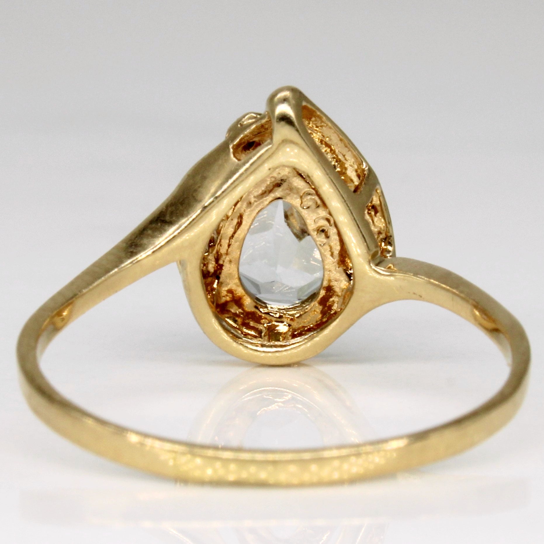 Synthetic Aquamarine & Diamond Ring | 0.70ct, 0.01ct | SZ 8.5 |