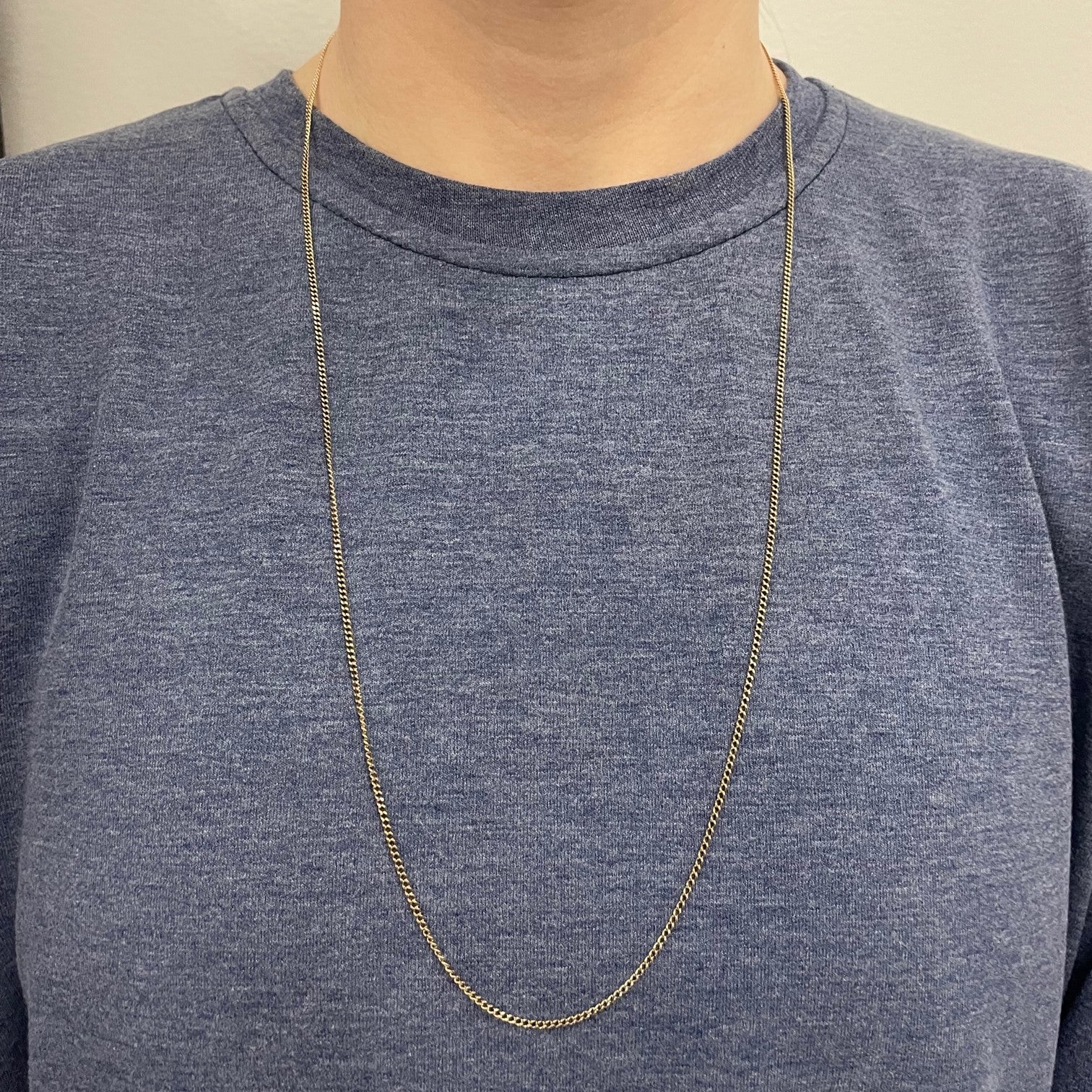 10k Yellow Gold Curb Chain | 27"|